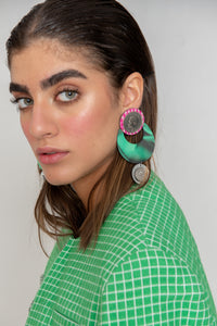 Nesvan Earrings (Green)